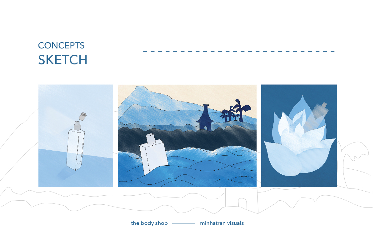 minhatran visuals vietnam commercial photography blog chup hinh san pham the body shop concepts sketch