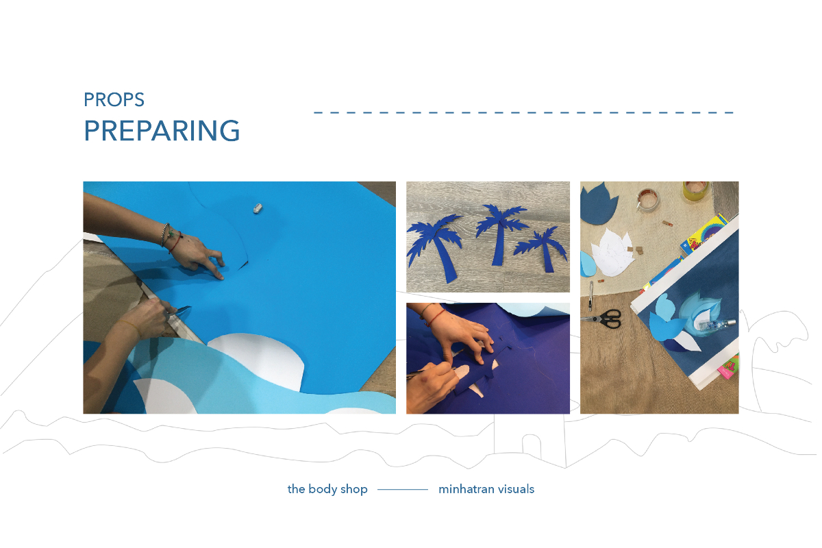 minhatran visuals vietnam commercial photography blog chup hinh san pham the body shop props preparing